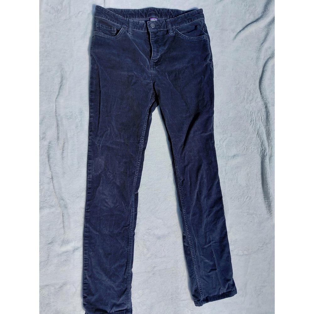 Patagonia Organic Cotton Corduroy Pants Navy Blue Slim Straight Size 29 (8)